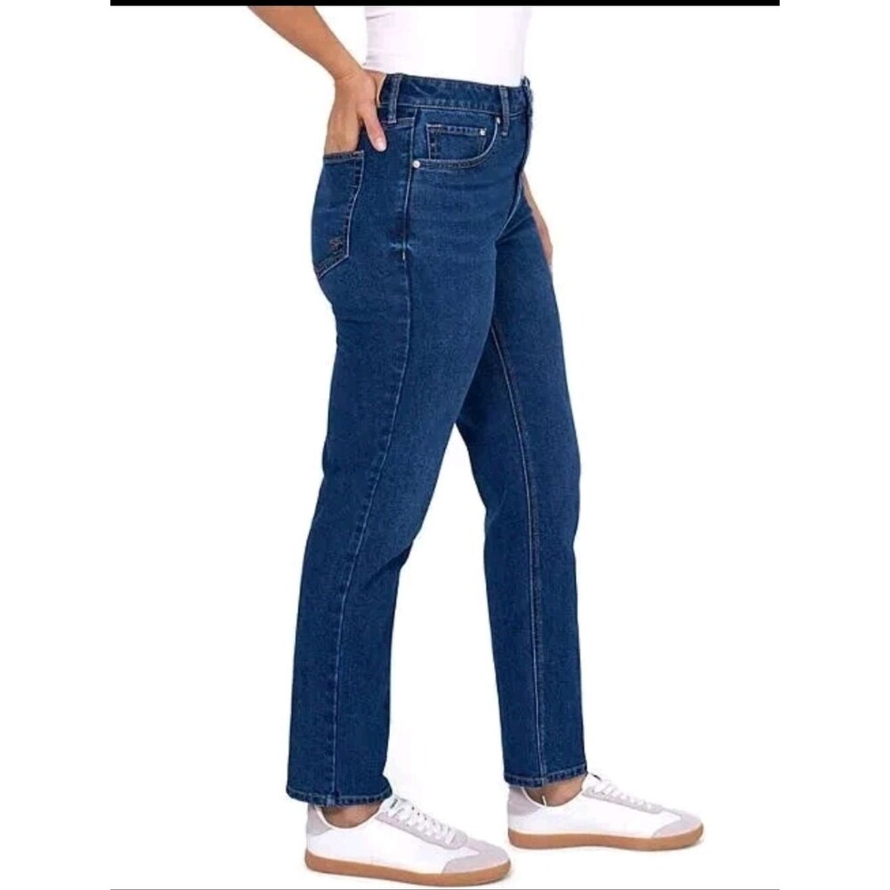 Seven7 Dark Wash Straight Jeans Size 10